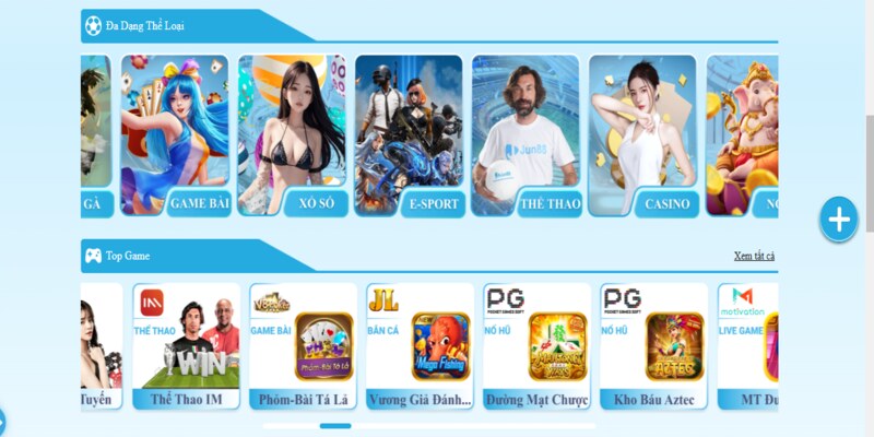 Jun88 mang đến sảnh game cá cược đồ sộ